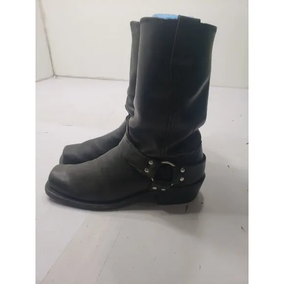 Durango DB510 Men’s 11” Black Slip Leather Harness Square Toe Boots Size 9 1/2D