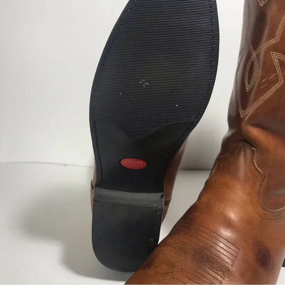Durango Men's Brown Oiled Peanut Distressed Leather Cowboy Western Boots 10 D