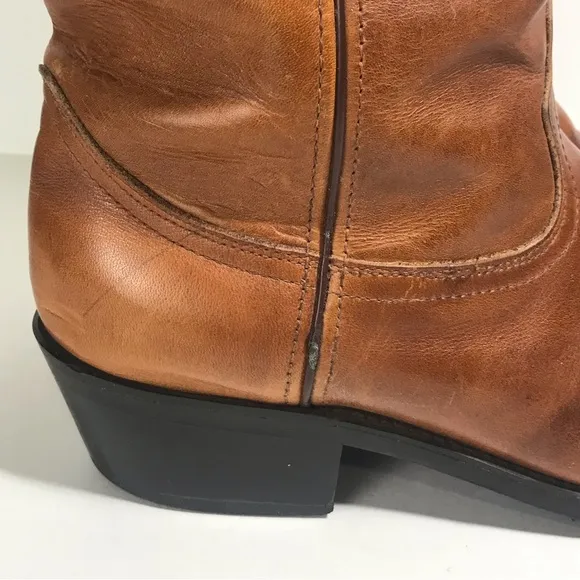 Durango Men's Brown Oiled Peanut Distressed Leather Cowboy Western Boots 10 D