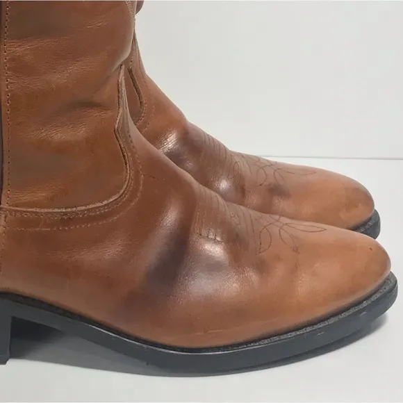 Durango Men's Brown Oiled Peanut Distressed Leather Cowboy Western Boots 10 D