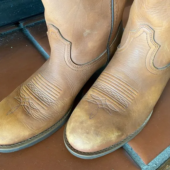 DURANGO Men's Western Boots - Size 9 1/2/D - Light brown - Farm/Ranch Boots