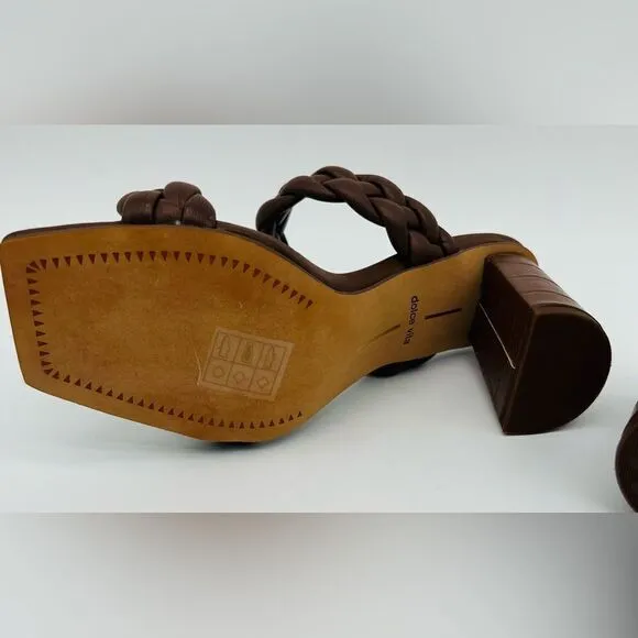 DV Dolce Vita | Paily Sandals | Braided Heels | Espresso | Size 5.5