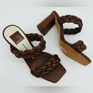 DV Dolce Vita | Paily Sandals | Braided Heels | Espresso | Size 5.5