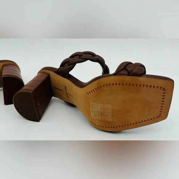 DV Dolce Vita | Paily Sandals | Braided Heels | Espresso | Size 5.5
