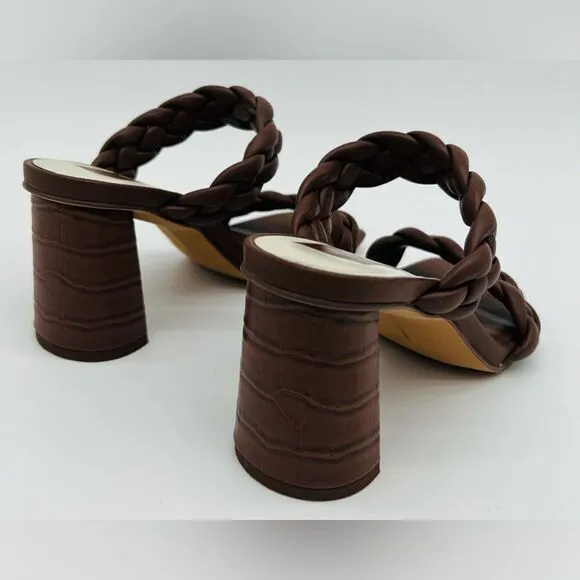 DV Dolce Vita | Paily Sandals | Braided Heels | Espresso | Size 5.5