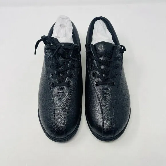 Easy Spirit Womens Size 9W Wide Ap Casual Lace-Up Walking Sneakers in Black $75