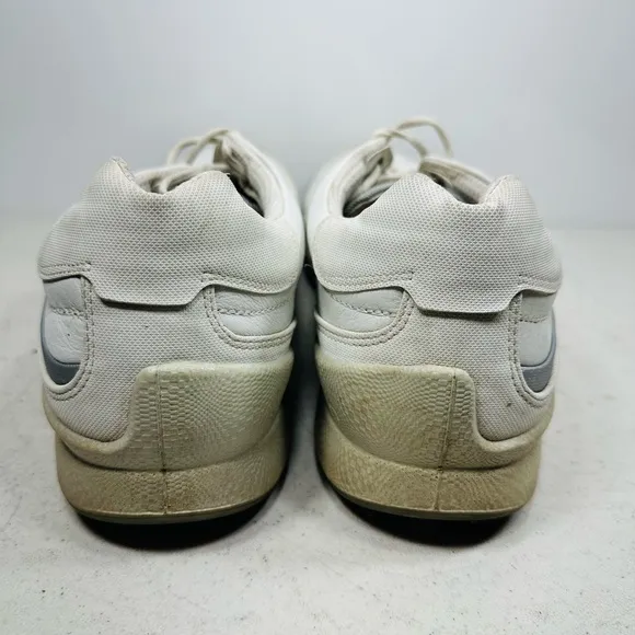 Ecco Biom Hybrid 1 Golf Shoes Mens Size 12 White Yak Leather Spikeless Sneakers
