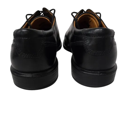 Ecco Black Leather Square Toe Dress Oxford Shoes 9-9.5