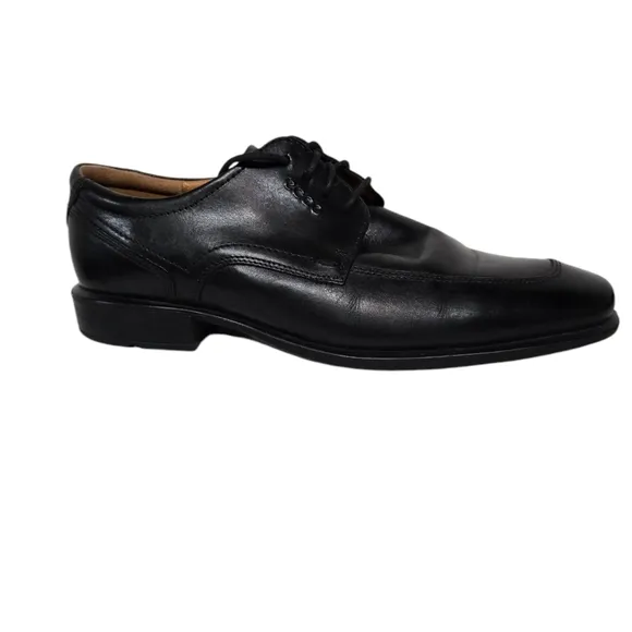 Ecco Black Leather Square Toe Dress Oxford Shoes 9-9.5