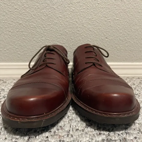 Ecco | Leather Cap Toe Dress Shoes
