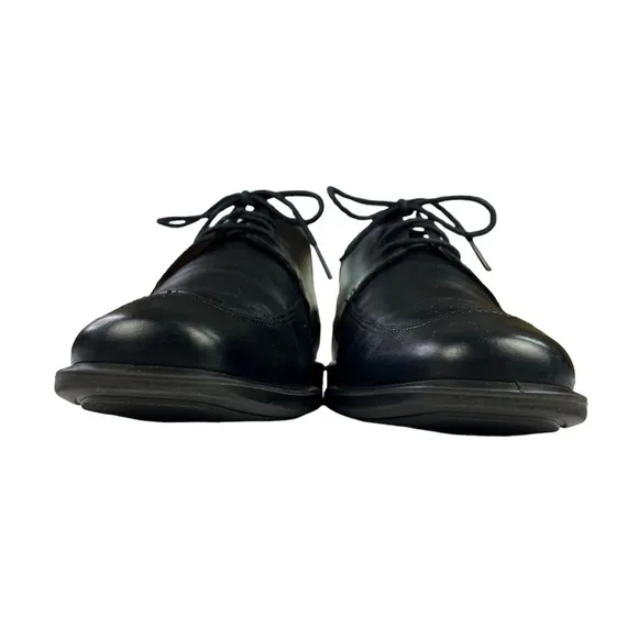Ecco Leather Oxford Dress Mens Black Shoes‎ Size US11-11.5  EU45