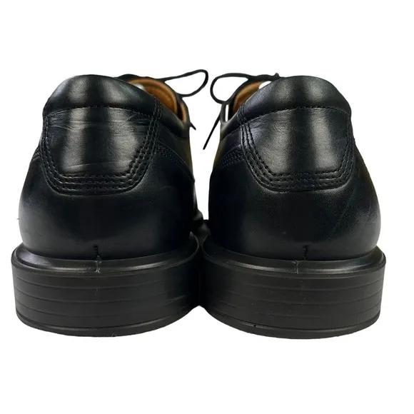 Ecco Leather Oxford Dress Mens Black Shoes‎ Size US11-11.5  EU45