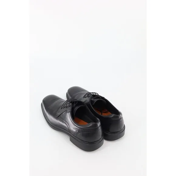 Ecco Mens 44 (US 11) Helsiniki 2 Black Plain Toe Tie Dress Shoes