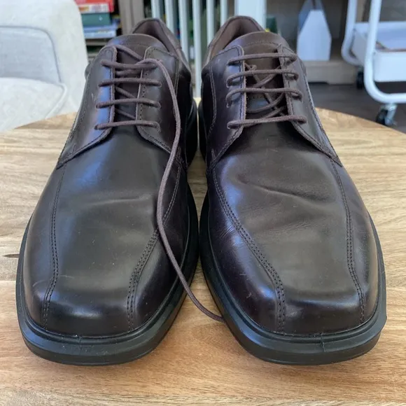 Ecco Men's Brown Leather Dress Shoes
