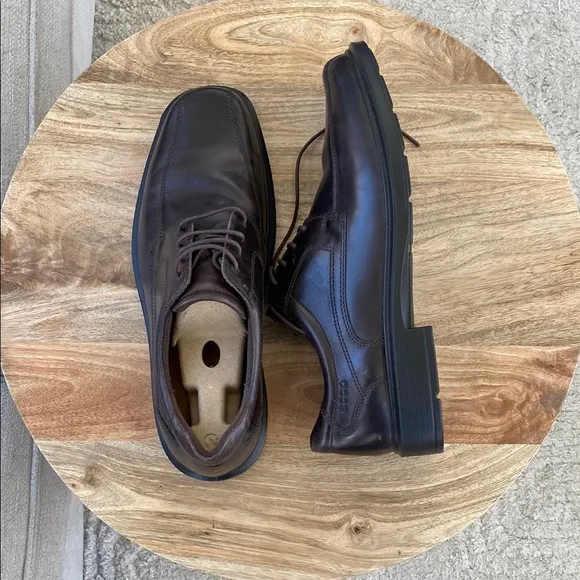 Ecco Men's Brown Leather Dress Shoes