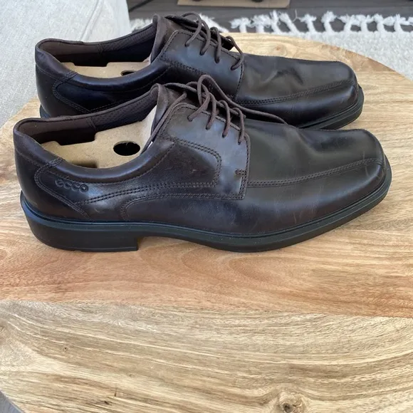 Ecco Men's Brown Leather Dress Shoes