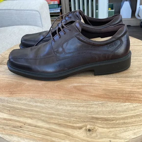 Ecco Men's Brown Leather Dress Shoes