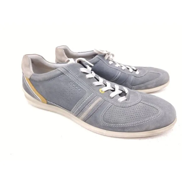 Ecco Mens Chandler Casual Sneakers Shoes Gray Leather Size 46 EU - 12-12.5 US