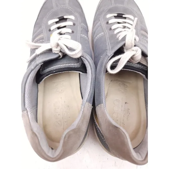 Ecco Mens Chandler Casual Sneakers Shoes Gray Leather Size 46 EU - 12-12.5 US