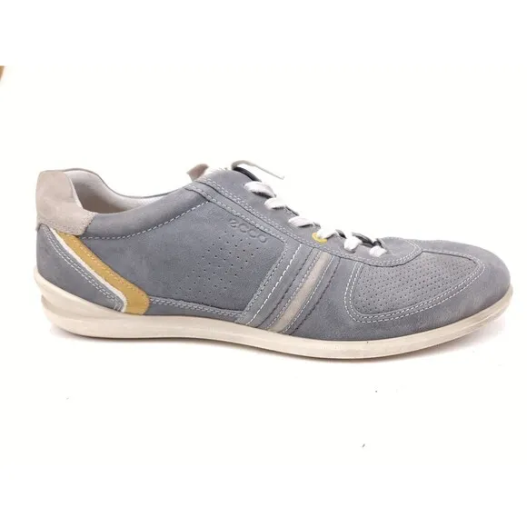Ecco Mens Chandler Casual Sneakers Shoes Gray Leather Size 46 EU - 12-12.5 US