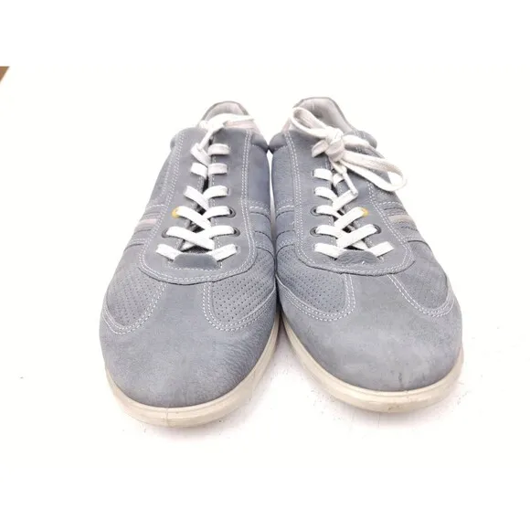 Ecco Mens Chandler Casual Sneakers Shoes Gray Leather Size 46 EU - 12-12.5 US