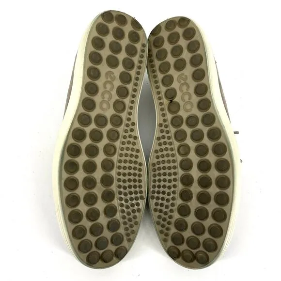 Ecco Men's Gray Suede Casual Sneakers EU47 US13 Soft Comfortable Shoe