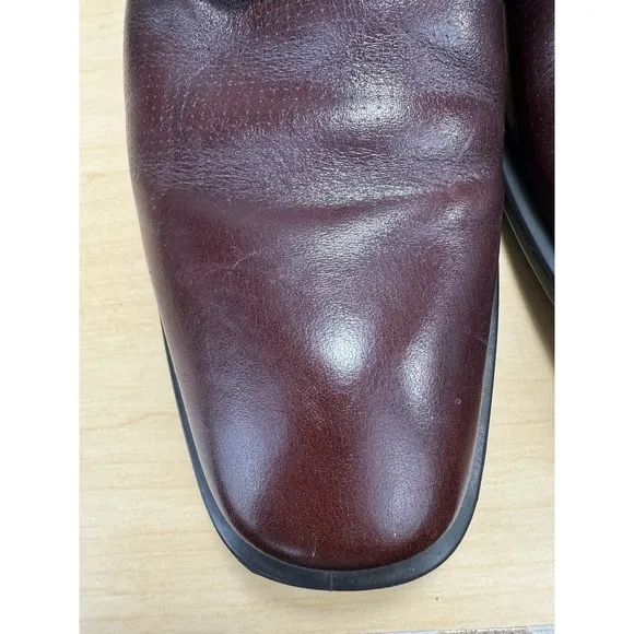 Ecco‎ Shock Point Mens Brown Leather Lace Up Oxford Dress Shoes Sz 44 US 10-10.5