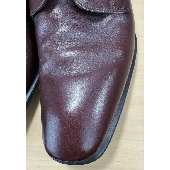Ecco‎ Shock Point Mens Brown Leather Lace Up Oxford Dress Shoes Sz 44 US 10-10.5