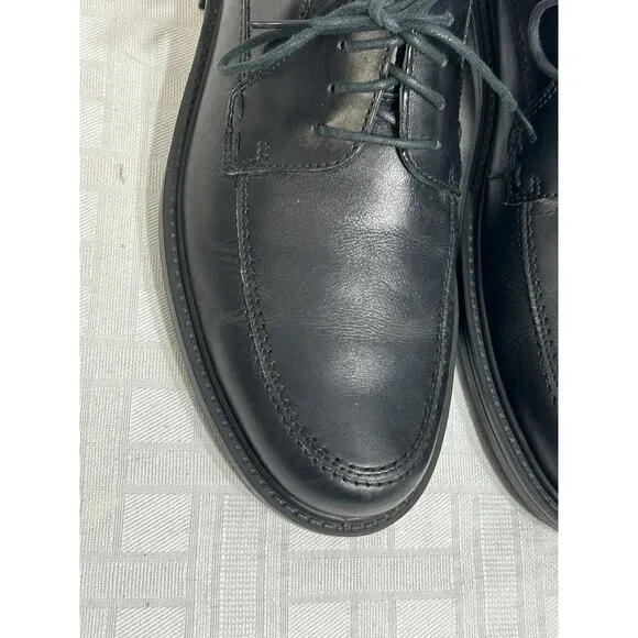 ECCO Shoes Men's Black Leather Oxfords Lace Up Size 43 US 9-9.5 Dress Casual