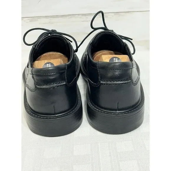 ECCO Shoes Men's Black Leather Oxfords Lace Up Size 43 US 9-9.5 Dress Casual