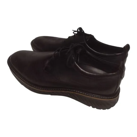 Ecco ST. 1 Hybrid Phorene Leather Derby Oxford Size 9-9.5 Black Shoes men's