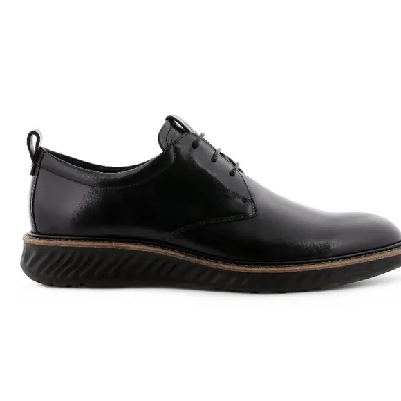 Ecco ST. 1 Hybrid Phorene Leather Derby Oxford Size 9-9.5 Black Shoes men's