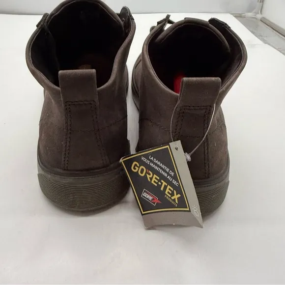 ECCO Street Tray Mens 10.5 Suede Goretex Shoes Sneakers Mid Ankle Y2K Boots 44