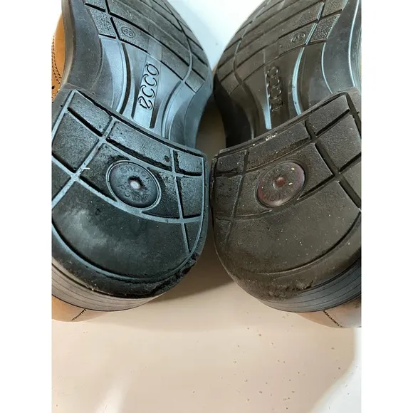 Ecco Wingtip Oxford Brown Dress Shoes Men's Size 12