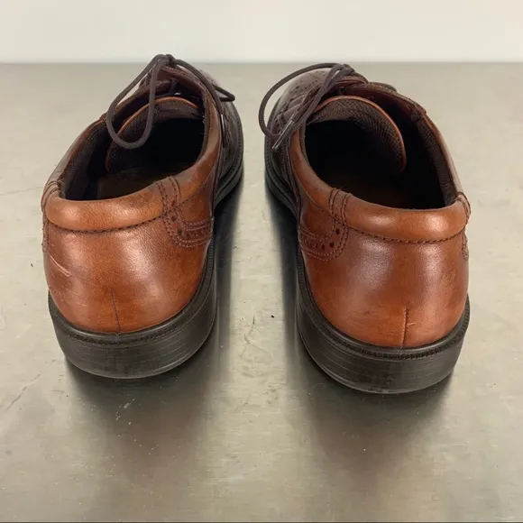 Ecco Wingtip Oxford Dress Shoes Size 47