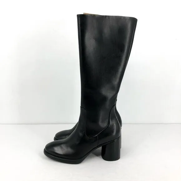 ECCO Women's Sculpted LX 55 Tall Boots EU 37 US 6-6.5 Black Premium Leather NWOB