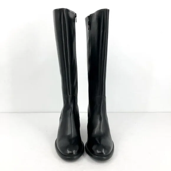 ECCO Women's Sculpted LX 55 Tall Boots EU 37 US 6-6.5 Black Premium Leather NWOB