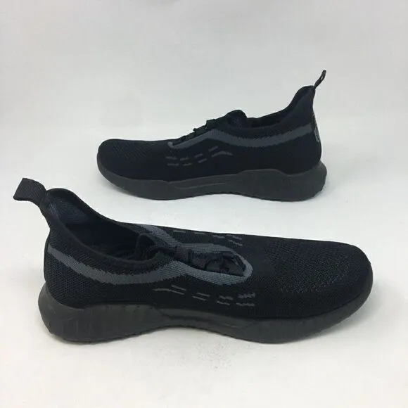 Ecko Unltd Men's Sneakers Black Grey Size 8 Mesh Fabric Knit Sock Sport Casual