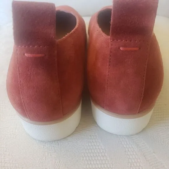 EILEEN Fisher Rust Orange Slip on Sneakers