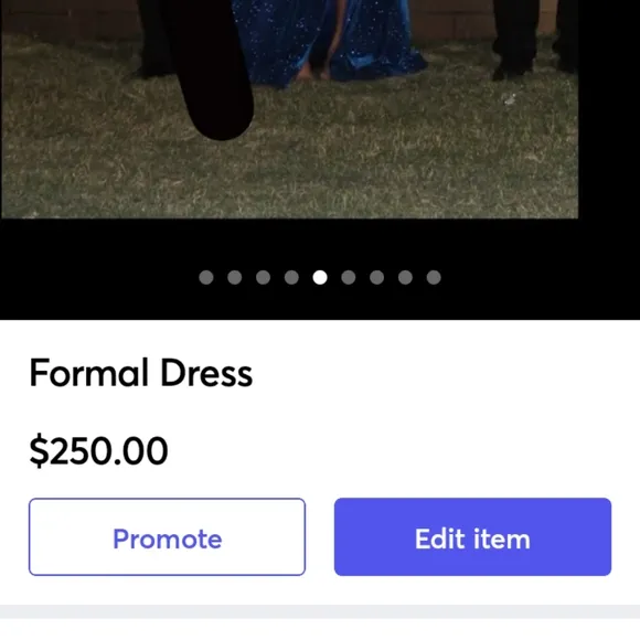 Elegant Blue Formal Prom Dress &amp; Clear Heel Shoes
