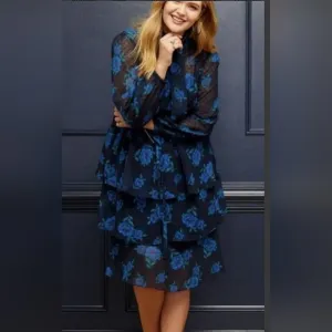 Eloquii Draper James Floral Print Swiss Dot Dress Size 18