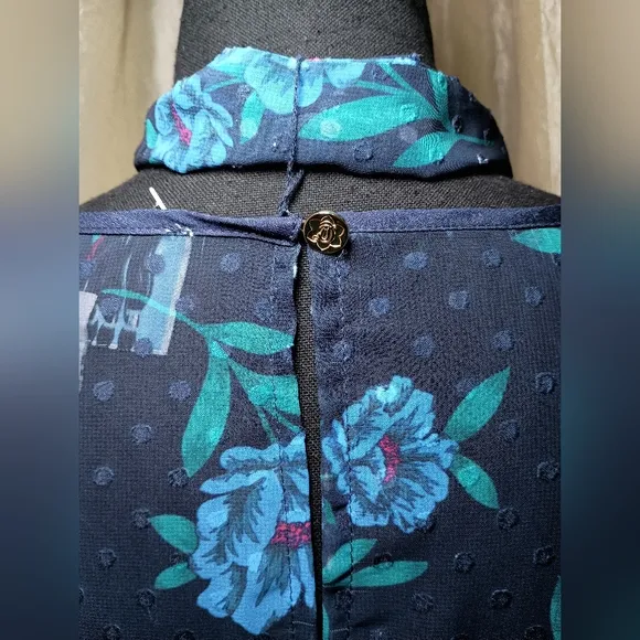 Eloquii Draper James Floral Print Swiss Dot Dress Size 18