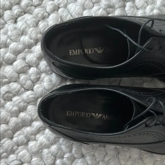 Emporio Armani Black dress shoes