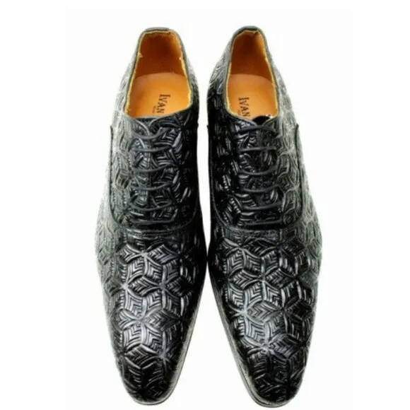Eric Black Oxford Mens Dress Shoes