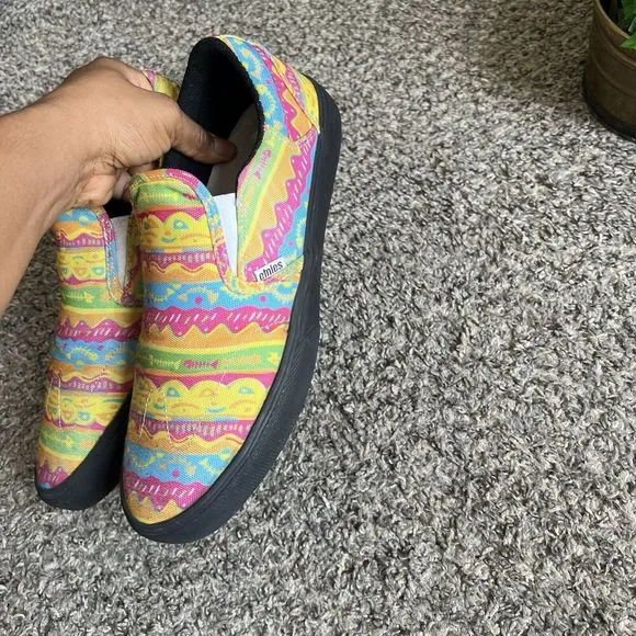 Etnies Marana Slip On Sneakers Shoe Rebel Sports Multicolor Mens 9.5 Women’s 11