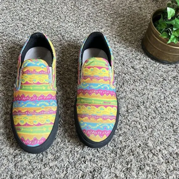 Etnies Marana Slip On Sneakers Shoe Rebel Sports Multicolor Mens 9.5 Women’s 11