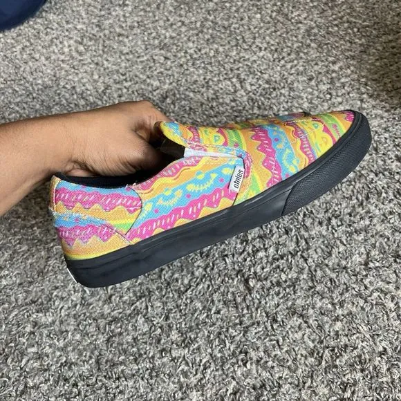 Etnies Marana Slip On Sneakers Shoe Rebel Sports Multicolor Mens 9.5 Women’s 11