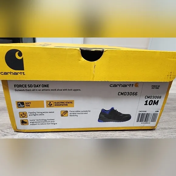 EUC Carhartt Force SD Day One Soft Toe Size 10