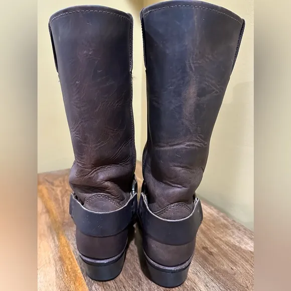 EUC Frye Womens Harness Moto Boots. NEAR NEW CONDITION. Sz 5.5