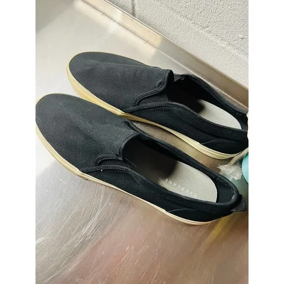 Everlane The Forever Black Slip On Sneakers